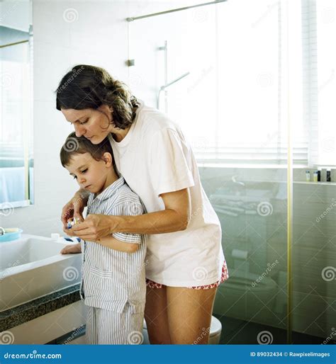 mom baths son|1,810 Mother Son Bathroom Stock Photos & High